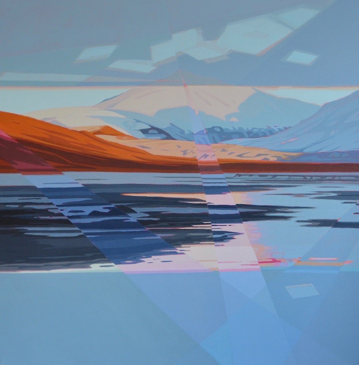 All Together, Svalbard, acrylic on canvas, 42